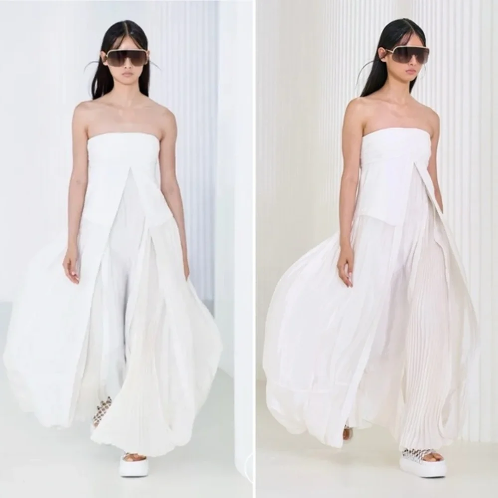 Jonathan Simkhai Ala Parachute‎ Dress - White Size 4 - Picture 11 of 15